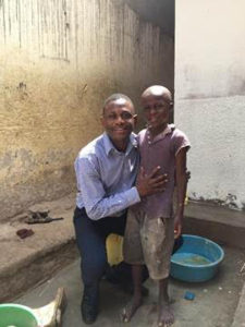 Daniel Okabe at Impact Ministries orphanage