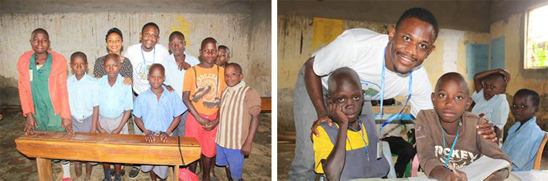 Daniel and Sharon at the Orphanage